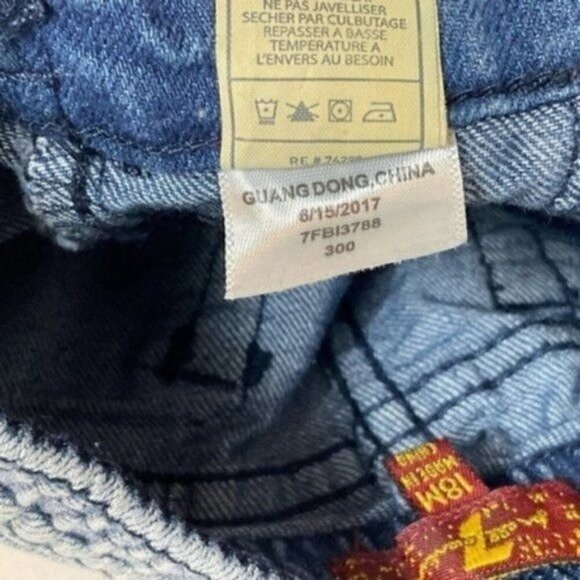 7 For All Mankind 18Months White Washed Blue Jeans - Picture 8 of 8